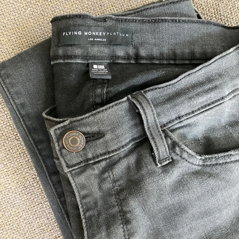 Flying Monkey High Rise Black Ripped Jeans - Picture 2 of 7